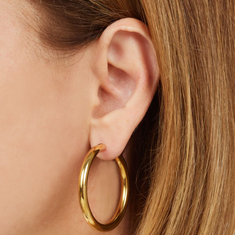 LUNA 4 CM HOOPS – GALLERIA ARMADORO – GALLERIA ARMADORO