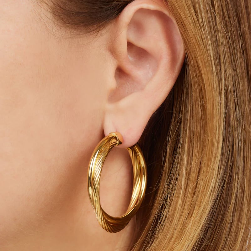 ALLEGRA 4CM HOOPS – GALLERIA ARMADORO