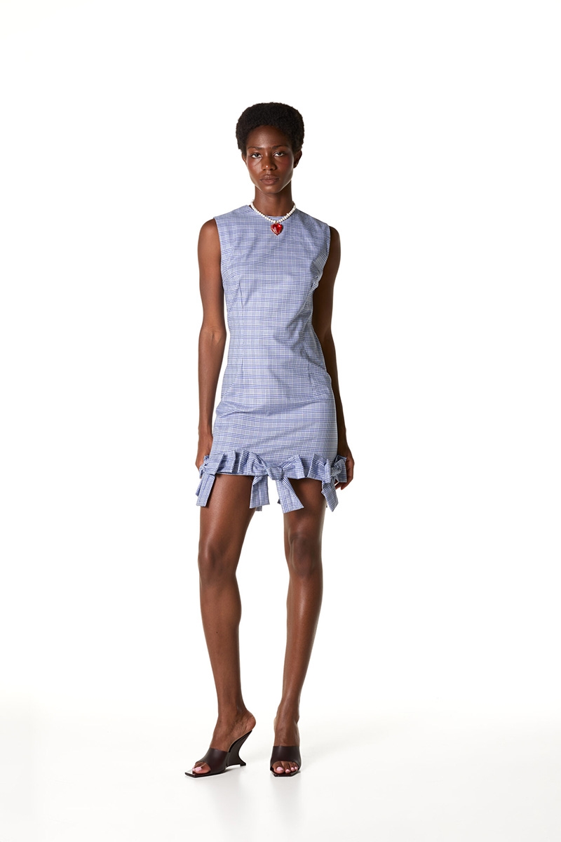 MINI BOW DRESS – MILK WHITE