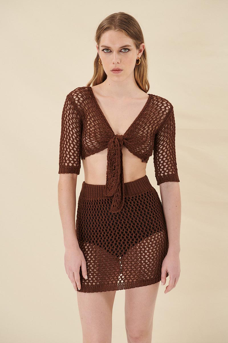 NET MINI SKIRT – COMBOS KNITWEAR