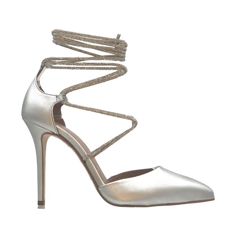 LEATHER LACE UP PUMPS – MOURTZI