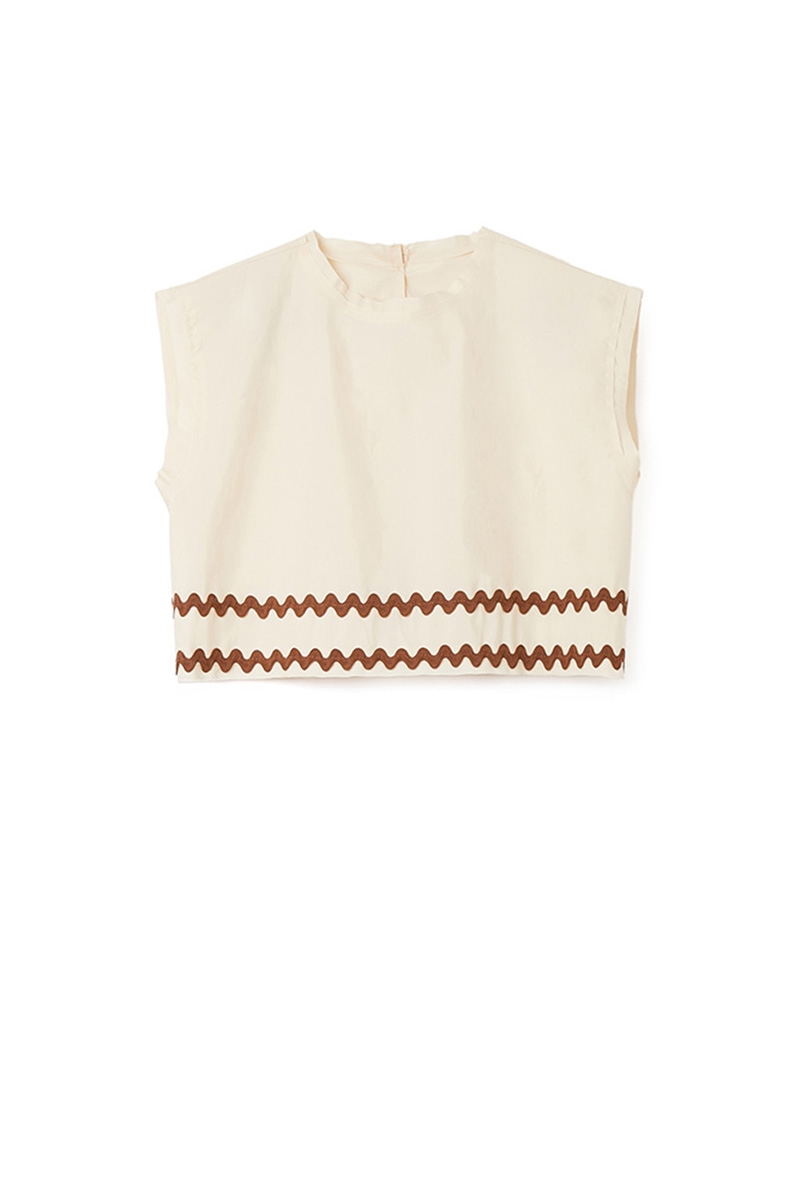 SLEEVELESS TOP – MILK WHITE