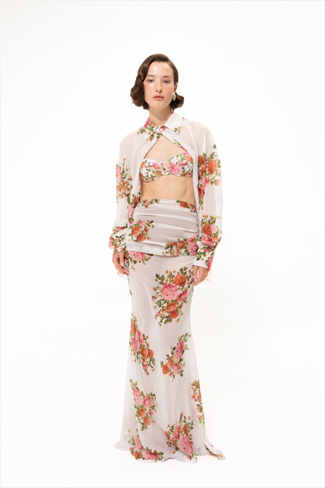 PINK PASSION MAXI SKIRT – VASSIA KOSTARA