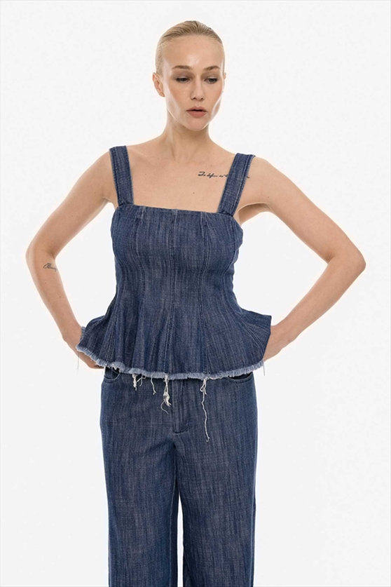 RINGING PEPLUM TOP – 4TAILORS