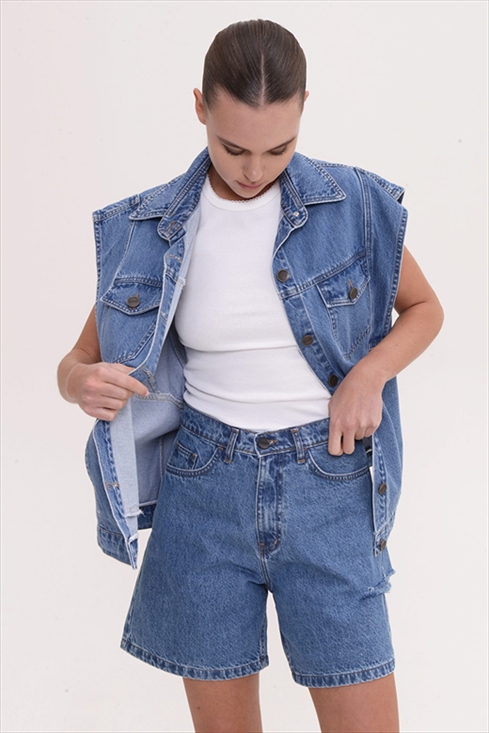 BLAIR DENIM VEST – SAC&CO