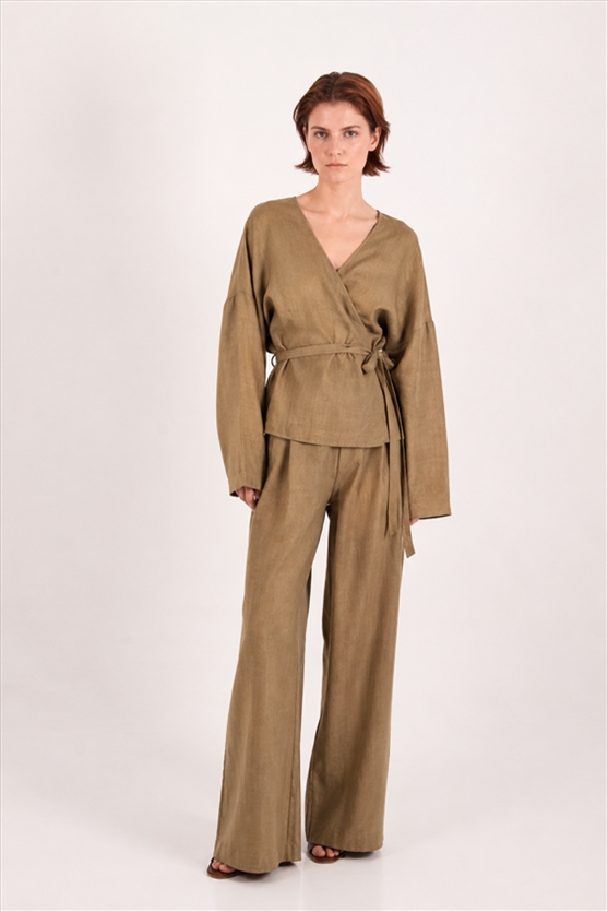 WRAP LONG SLEEVE BLOUSE – CKONTOVA