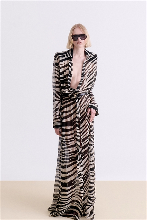 ZEBRA PRINT CHEMISIER – VASSIA KOSTARA