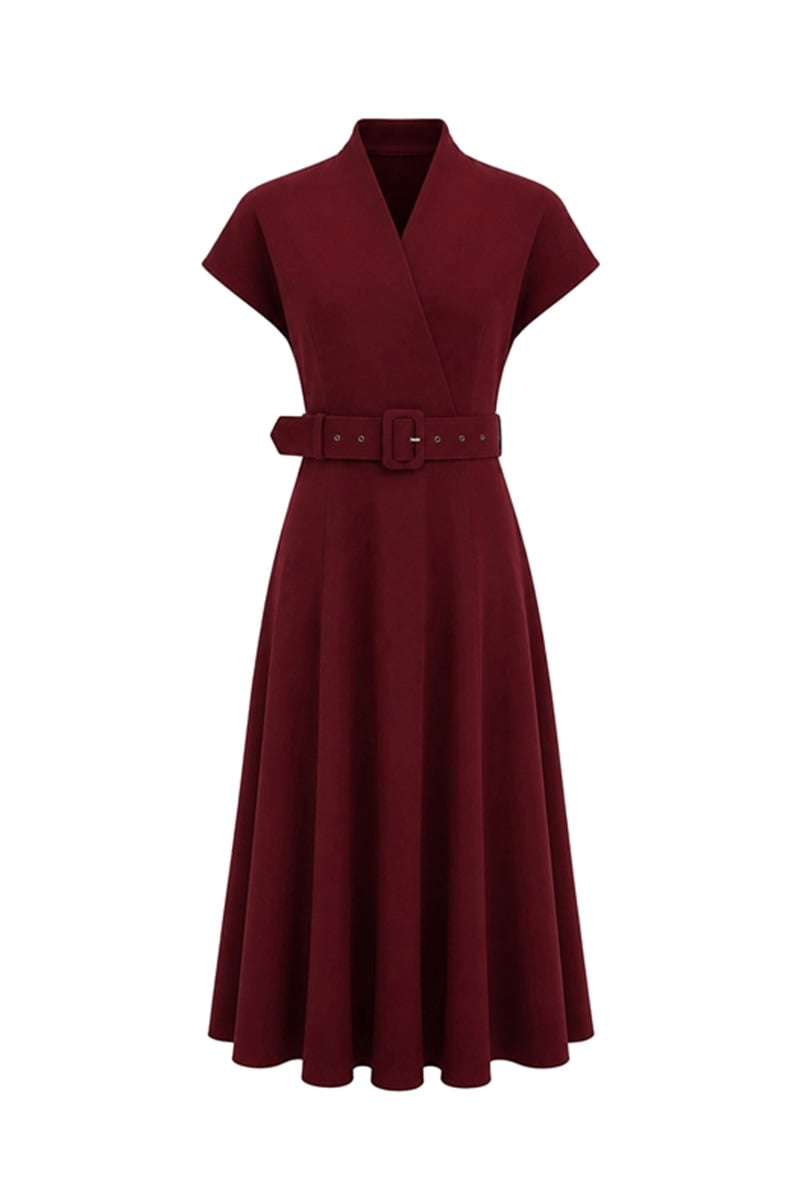 FOLD OVER MIDI DRESS – CKONTOVA
