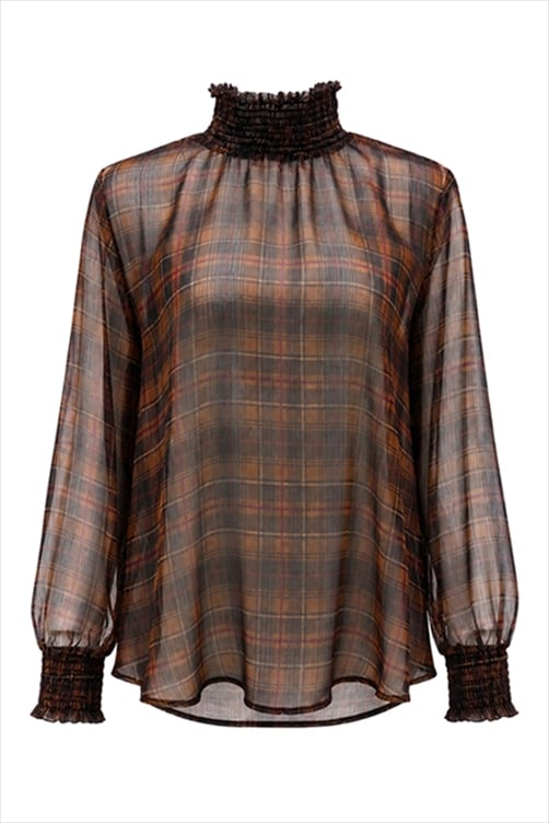 SHEER PLAID BLOUSE AS SEEN – CKONTOVA